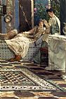 Sir Lawrence Alma-tadema Canvas Paintings - From An Absent One
